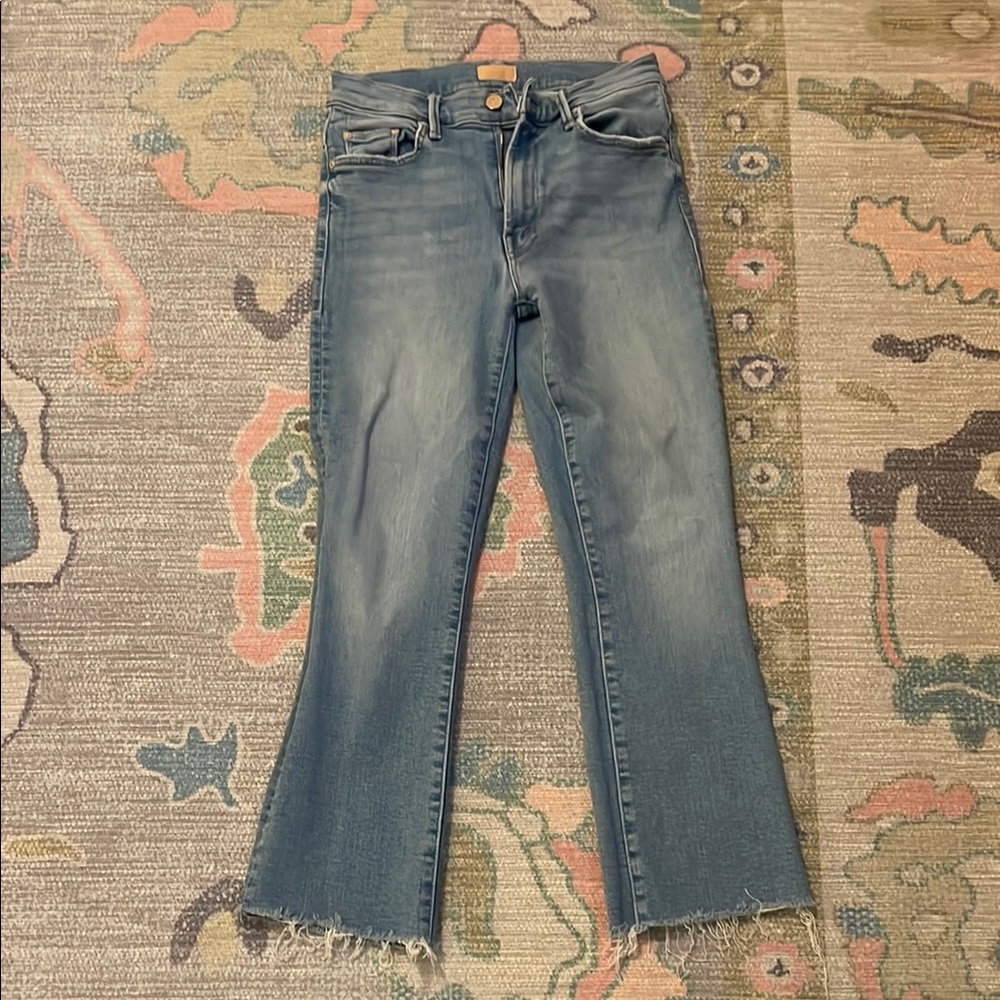 MOTHER Insider Crop Step Fray Jeans